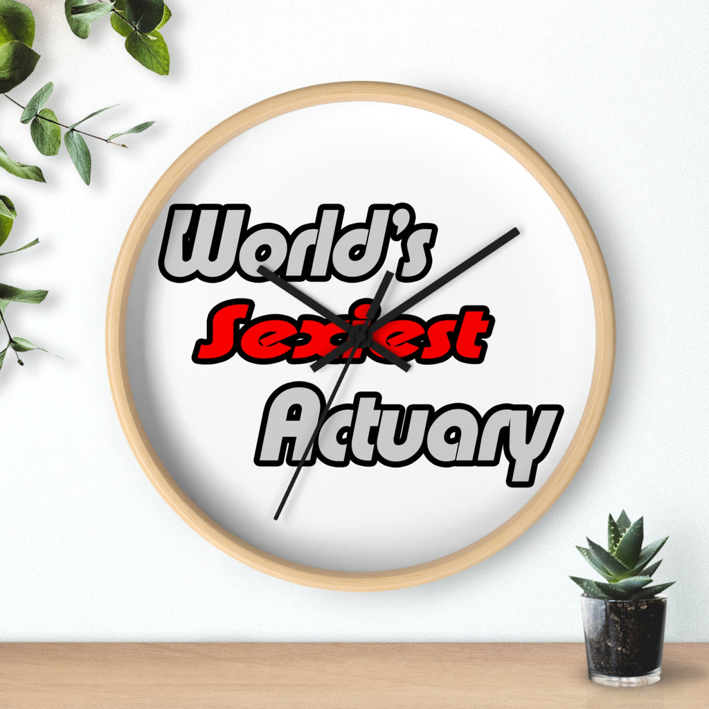 World's Sexiest Actuary - Wall Clock