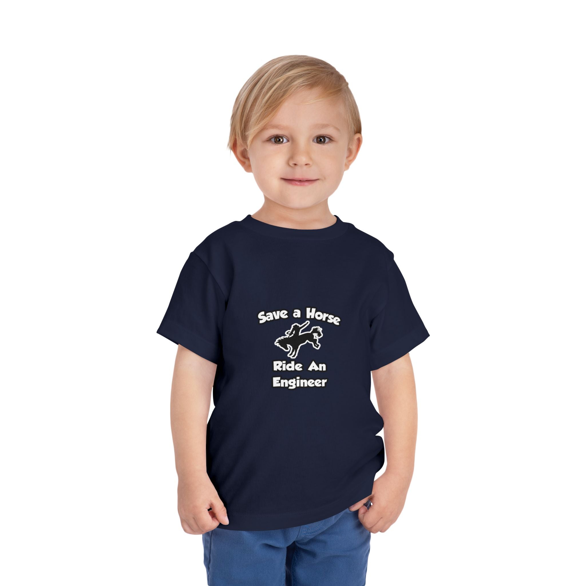 Save a Horse .. Ride an Engineer - Toddler Short Sleeve Tee