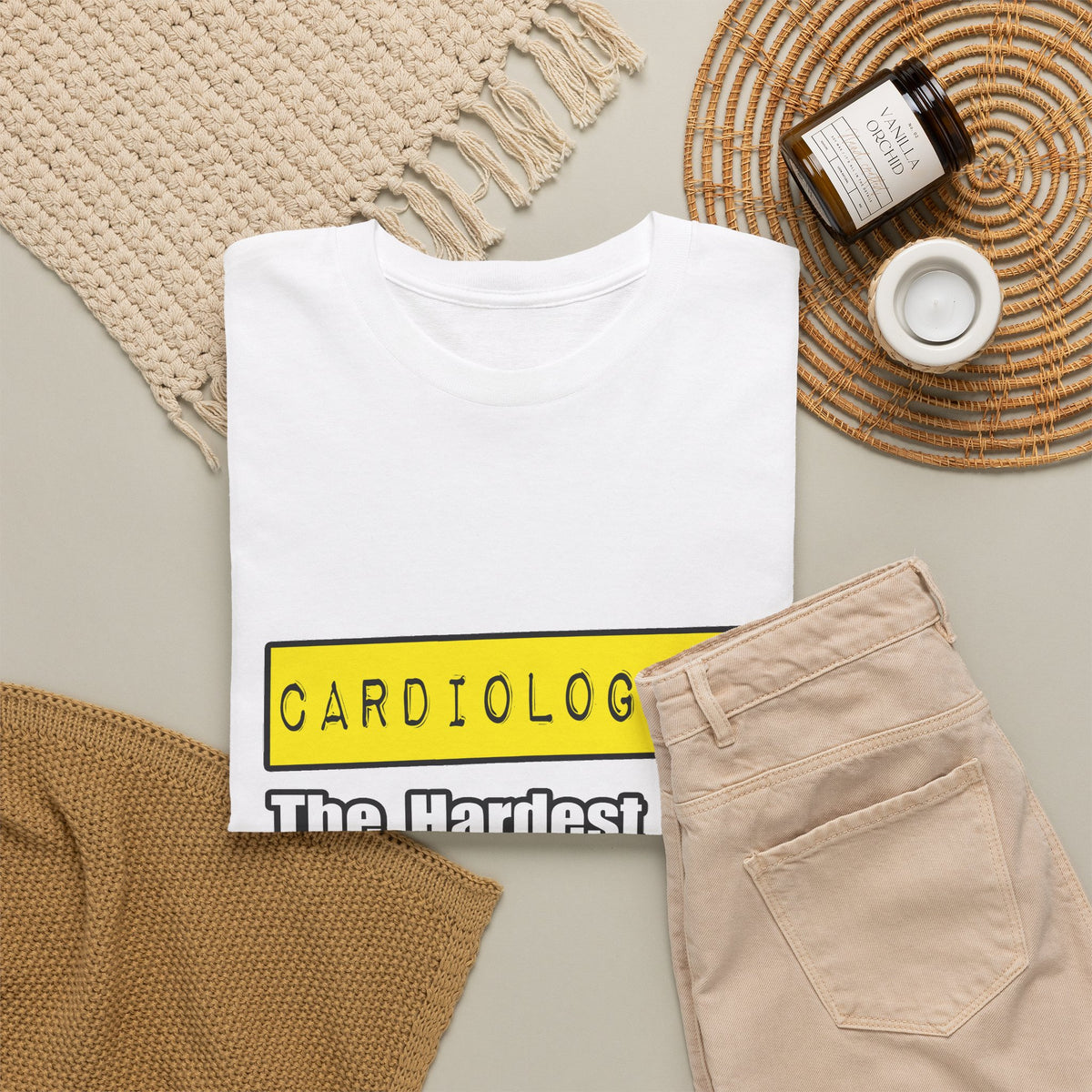 Cardiologist...Hardest Job You'll Ever Love - Unisex Heavy Cotton Tee