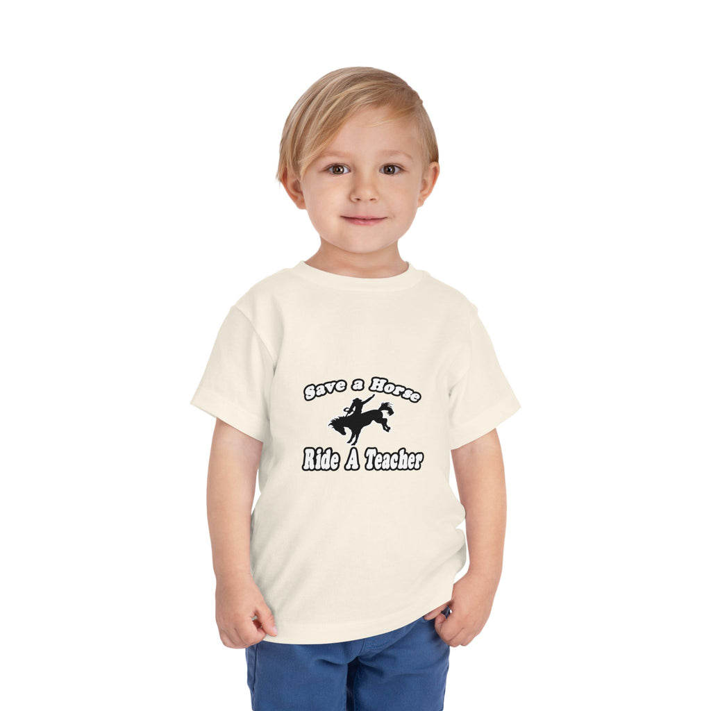 save horse ride teacher - Toddler Short Sleeve Tee
