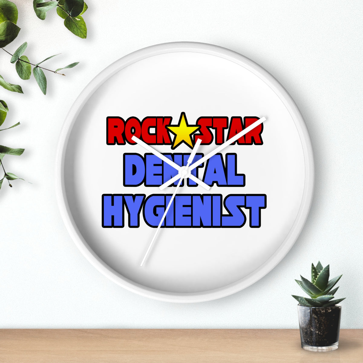 Rock Star Dental Hygienist - Wall Clock
