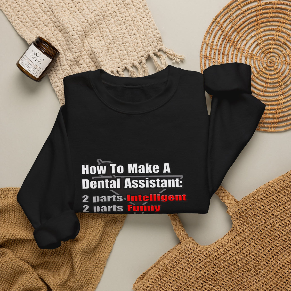 How To Make a Dental Assistant - Unisex Heavy Blend™ Crewneck Sweatshirt
