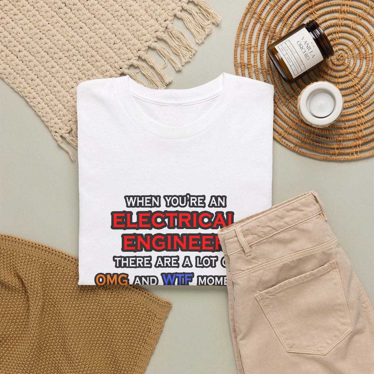 Funny Electrical Engineer ... OMG WTF LOL - Unisex Heavy Cotton Tee