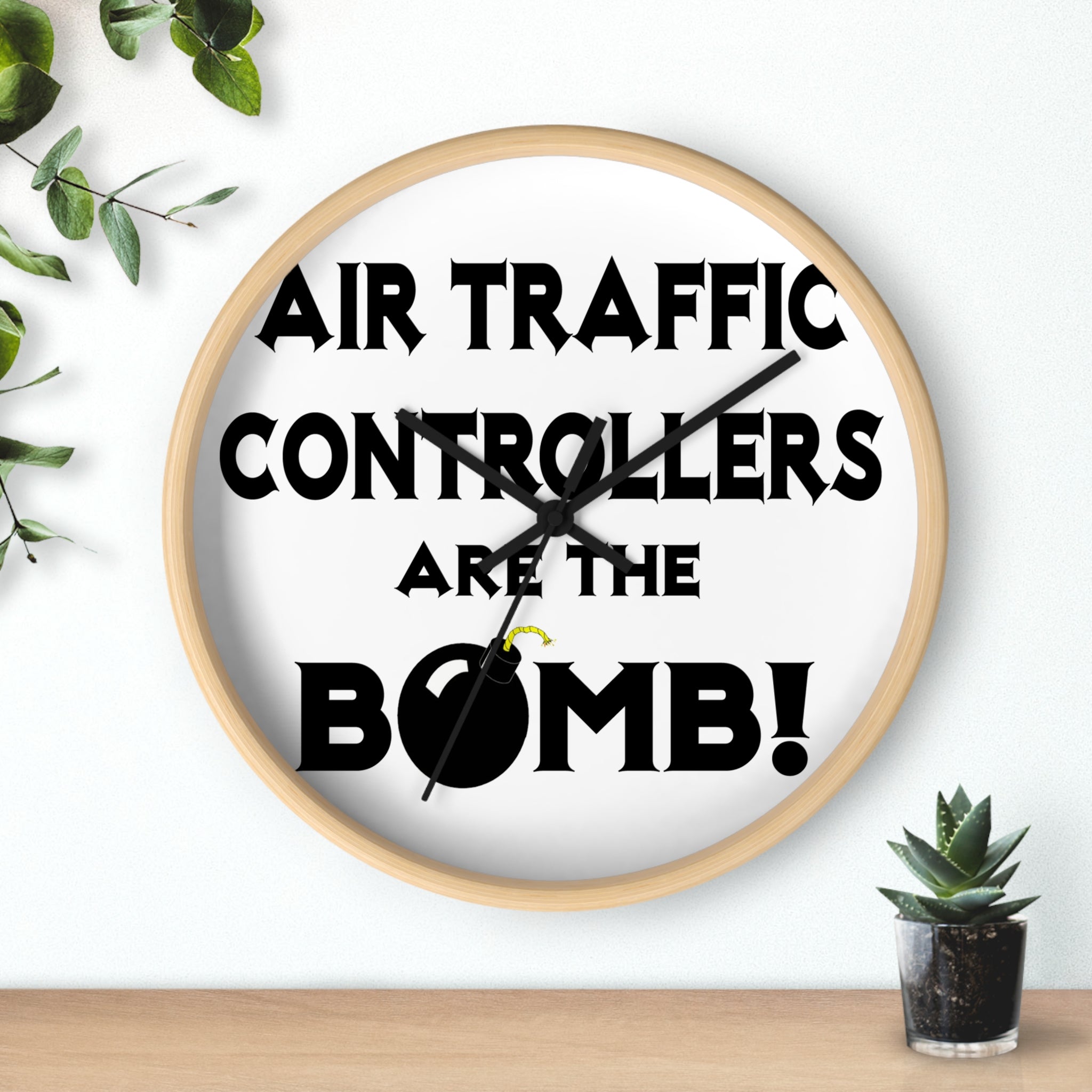 Air Traffic Controllers Are The Bomb! - Wall Clock