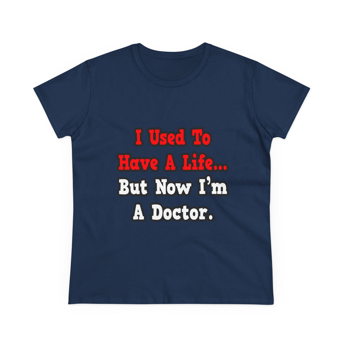 I Used to Have a Life...Doctor - Women's Midweight Cotton Tee