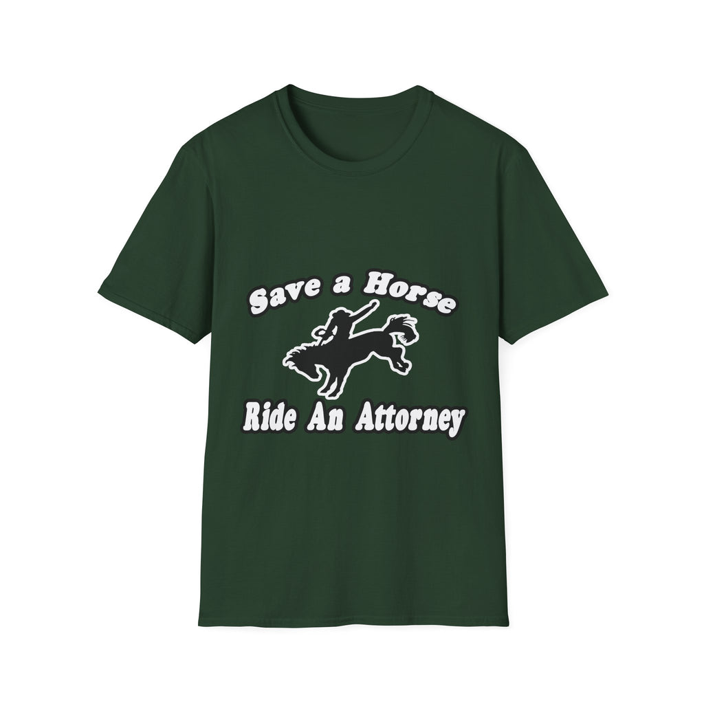 Save Horse Ride Attorney - Unisex Softstyle T-Shirt