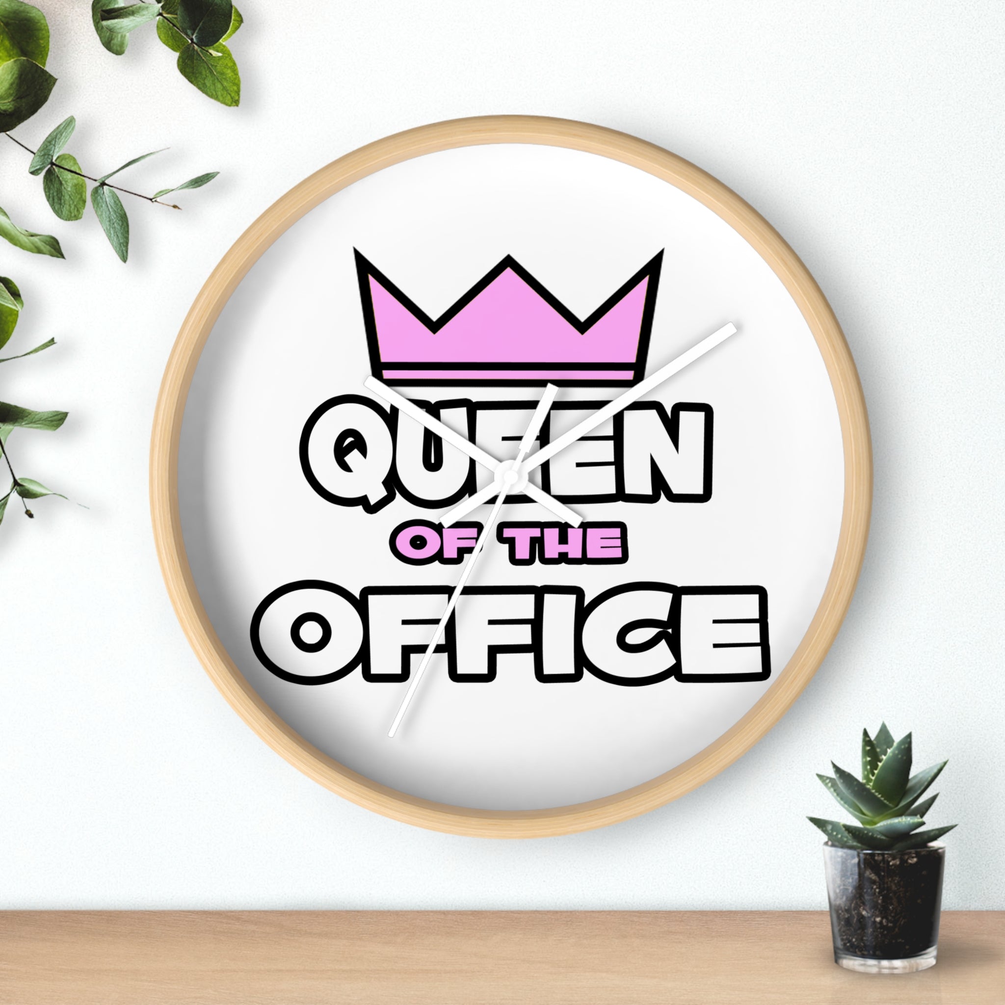 Queen of the Office - Wall Clock