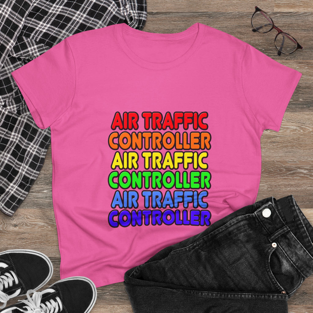 Rainbow Air Traffic Controller - Women's Midweight Cotton Tee