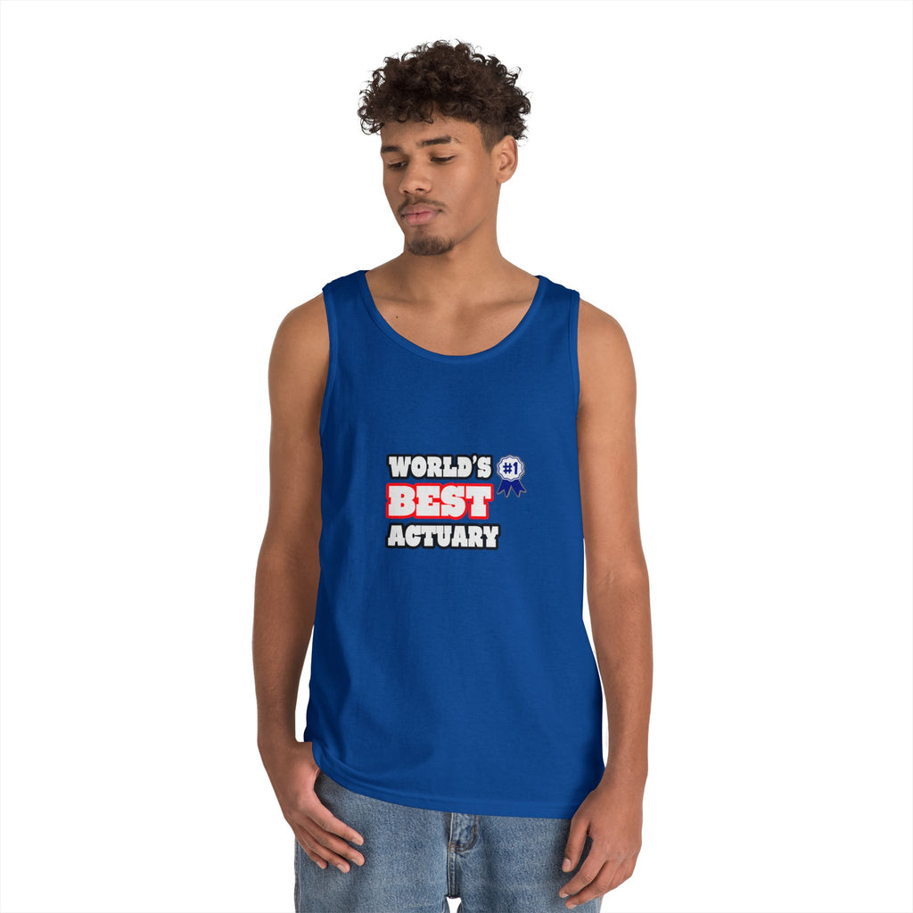 World's Best Actuary - Unisex Heavy Cotton Tank Top