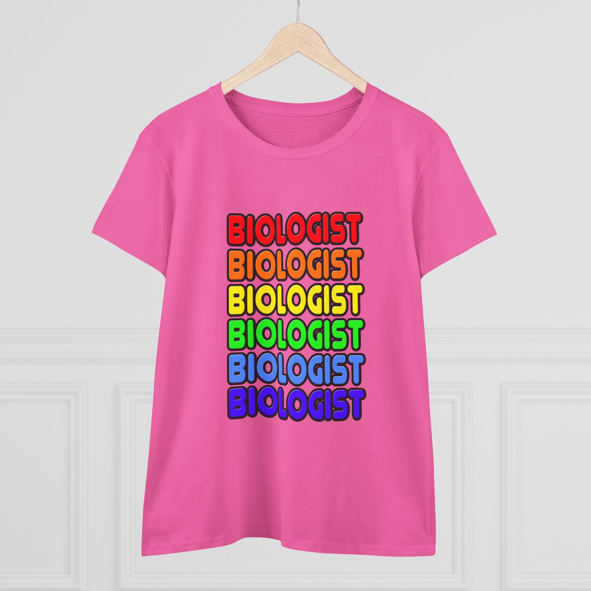 Rainbow Biologist - Women's Midweight Cotton Tee