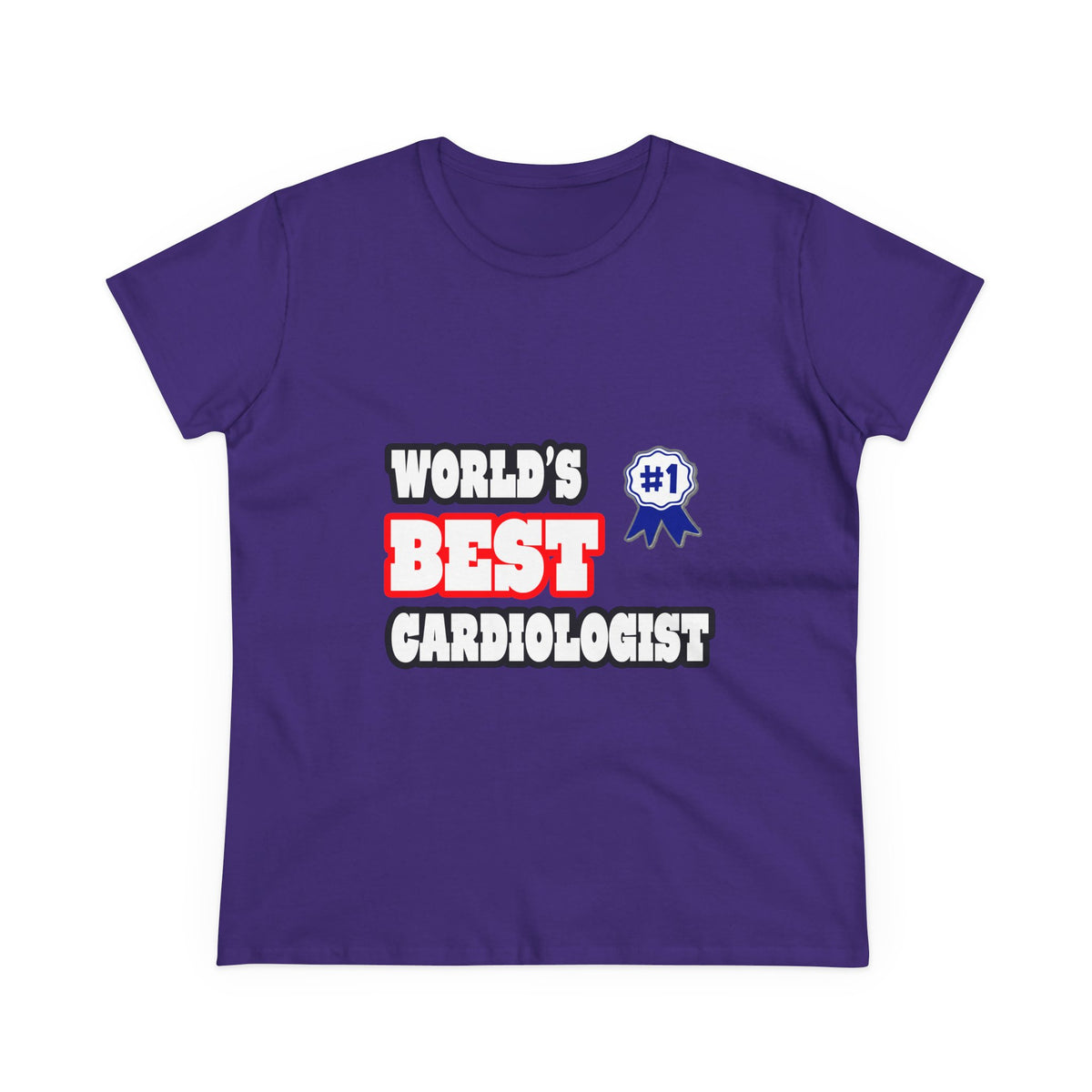 World's Best Cardiologist - Women's Midweight Cotton Tee