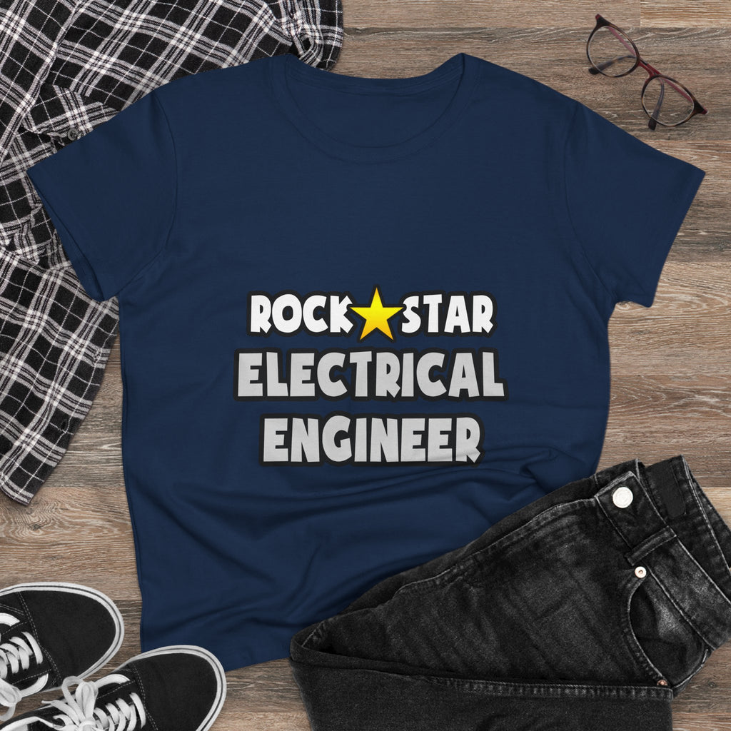 Rock Star Electrical Engineer - Women's Midweight Cotton Tee