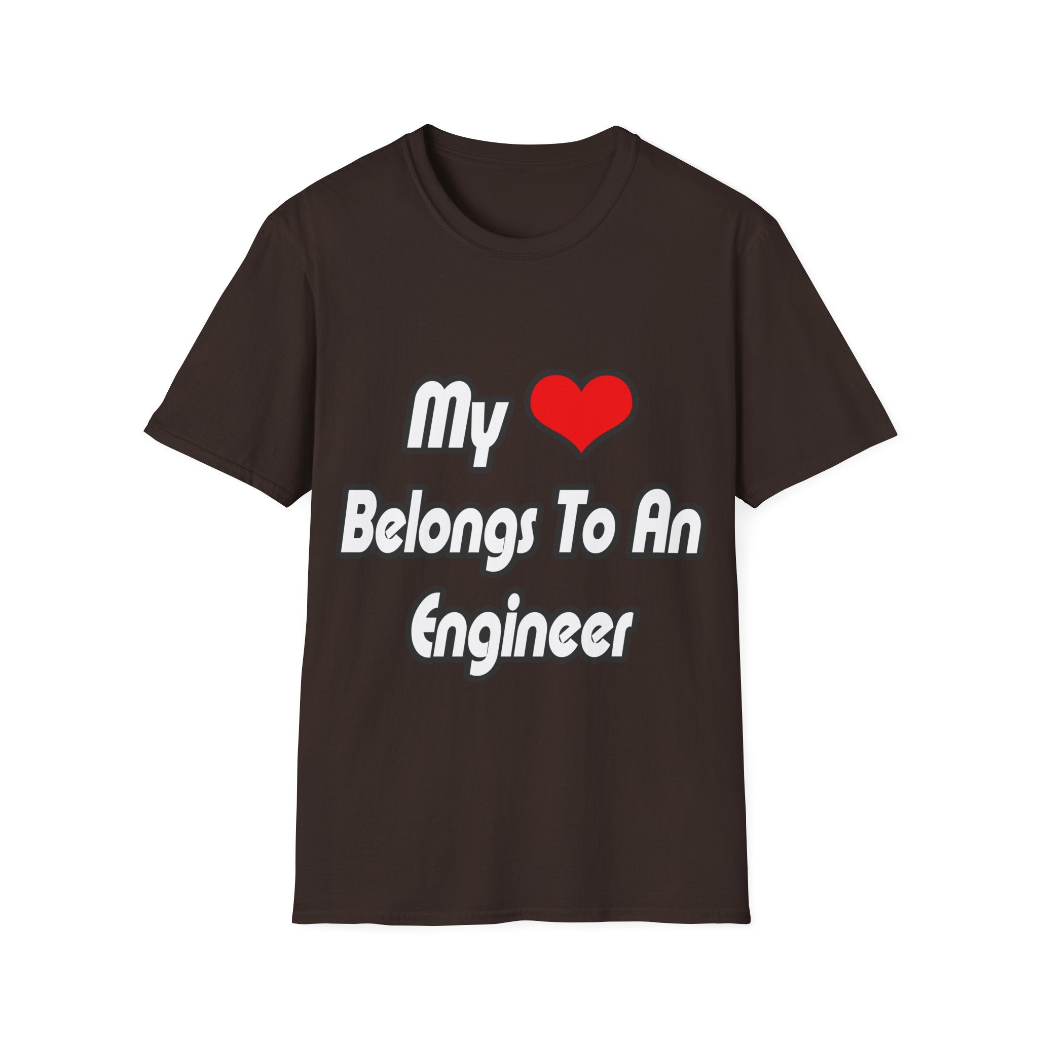 My Heart Belongs To An Engineer - Unisex Softstyle T-Shirt