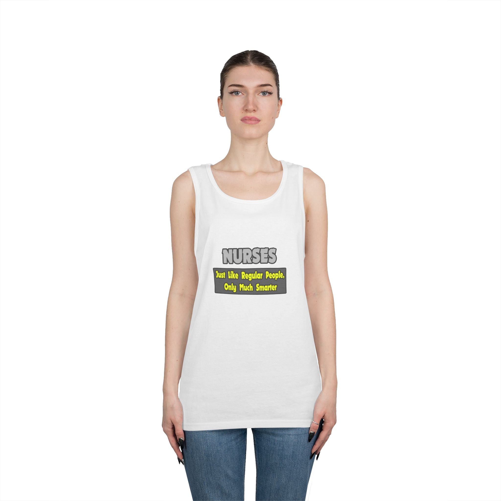 Nurses...Smarter - Unisex Heavy Cotton Tank Top