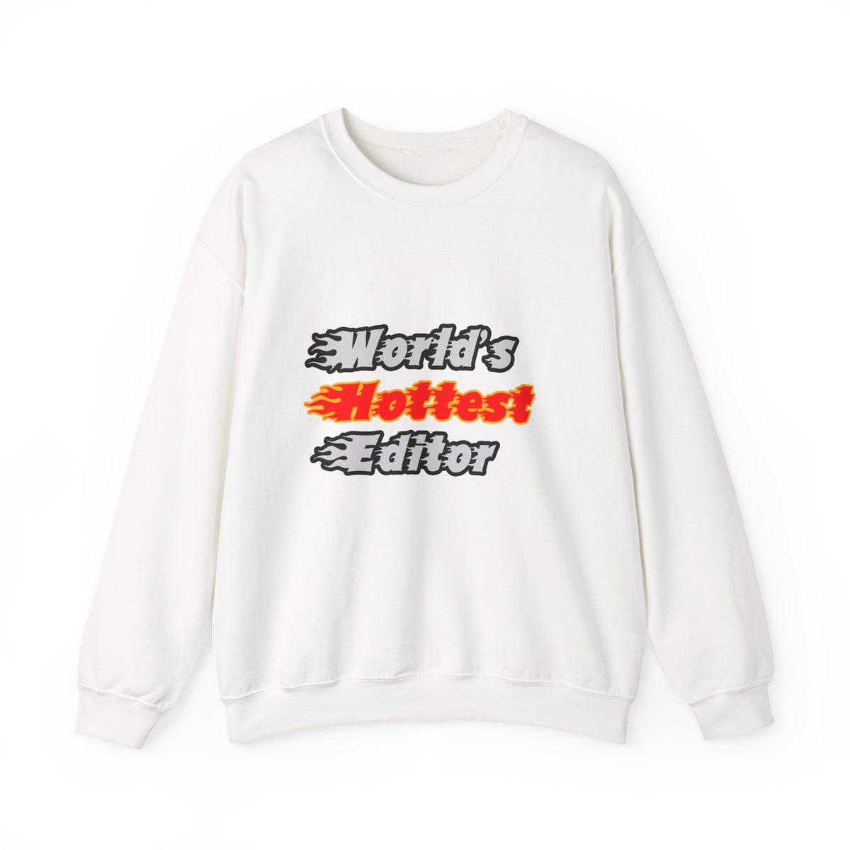 World's Hottest Editor - Unisex Heavy Blend™ Crewneck Sweatshirt