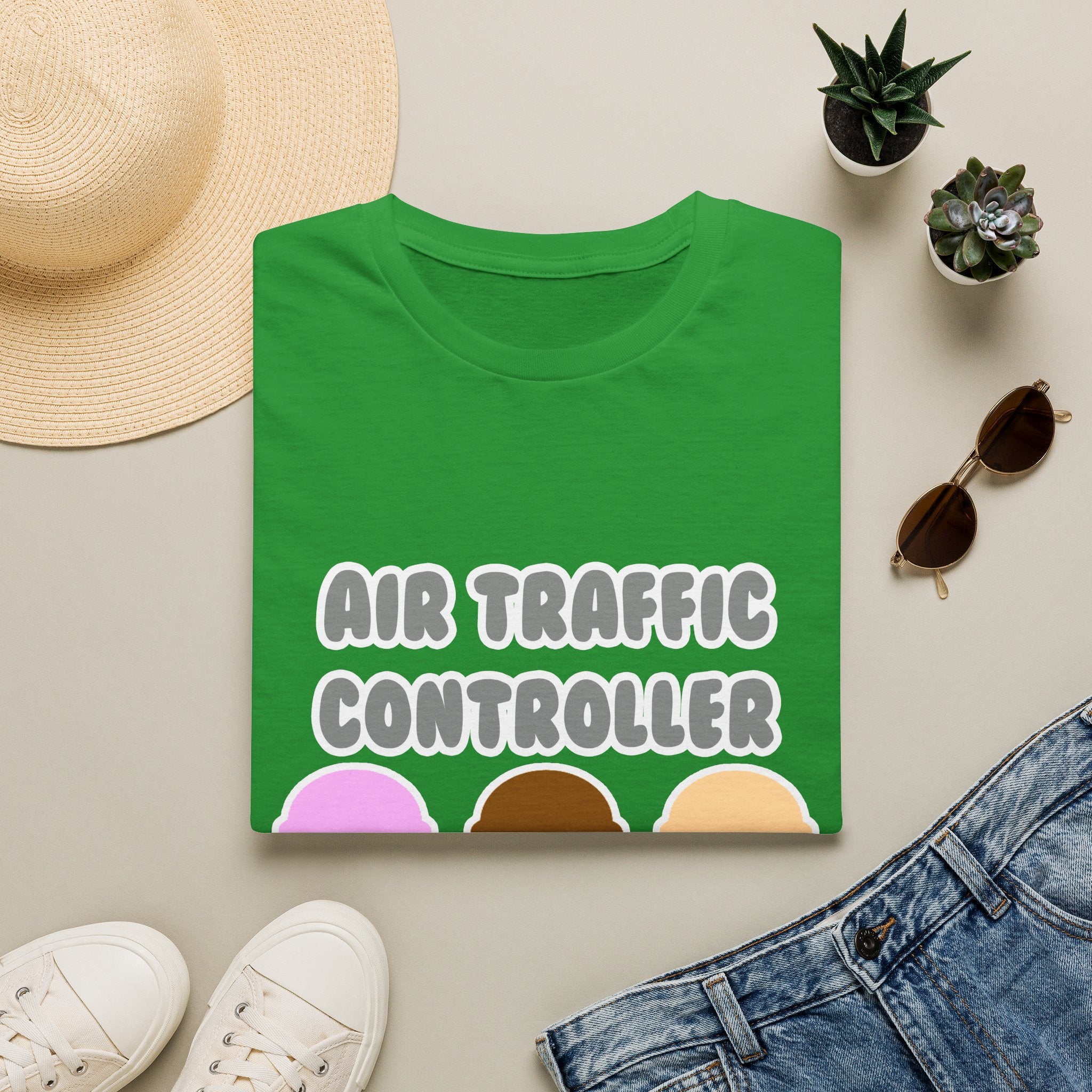 Air Traffic Controller ... Will Work For Ice Cream - Unisex Softstyle T-Shirt