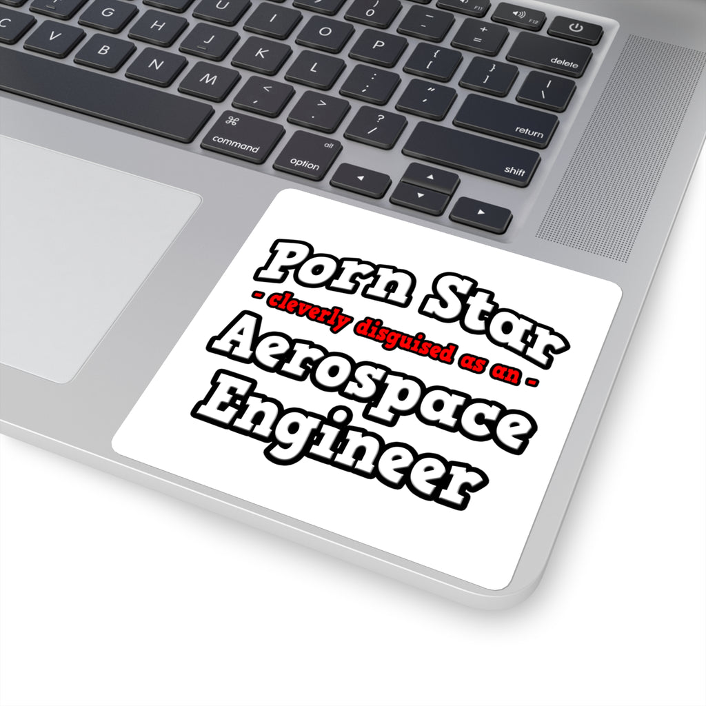 Porn Star...Aerospace Engineer - Square Stickers