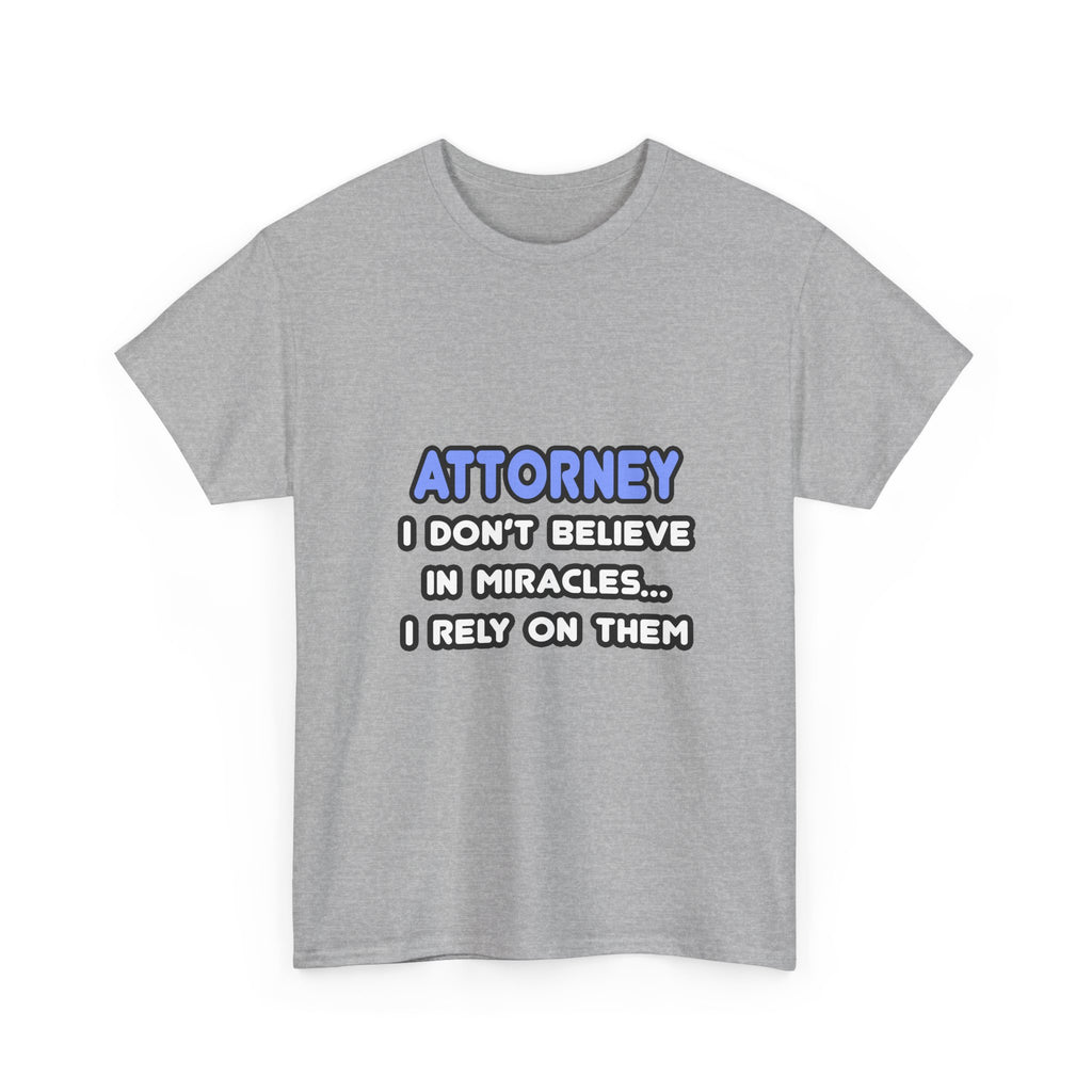 Miracles and Attorneys - Unisex Heavy Cotton Tee