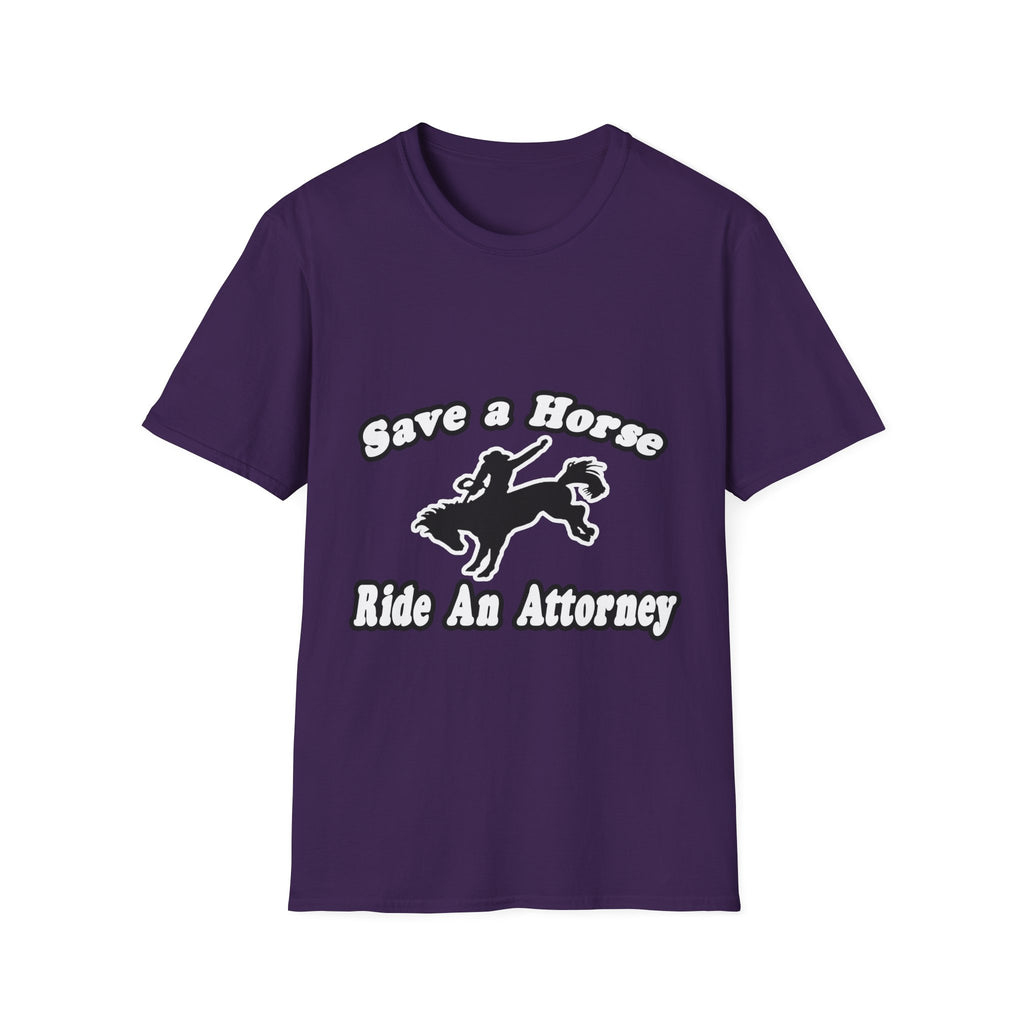 Save Horse Ride Attorney - Unisex Softstyle T-Shirt
