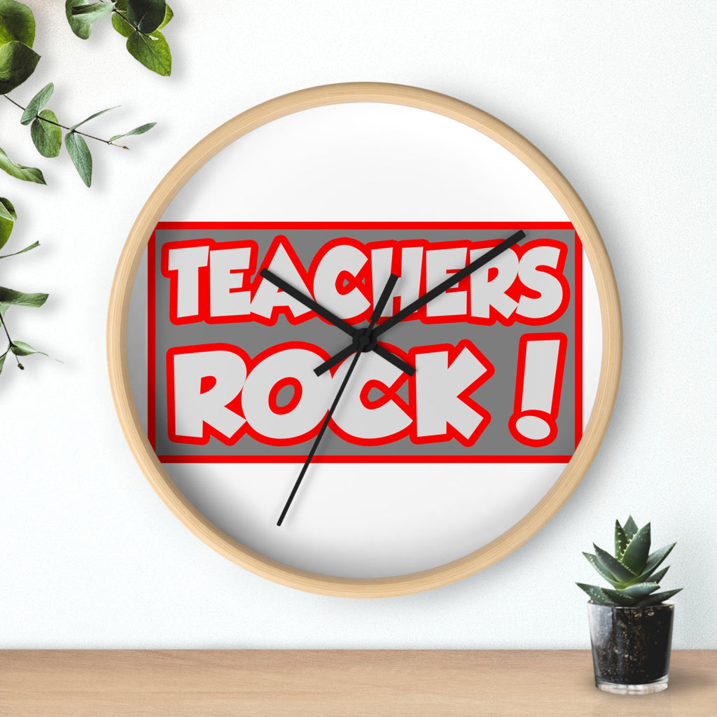 Teachers Rock! - Wall Clock
