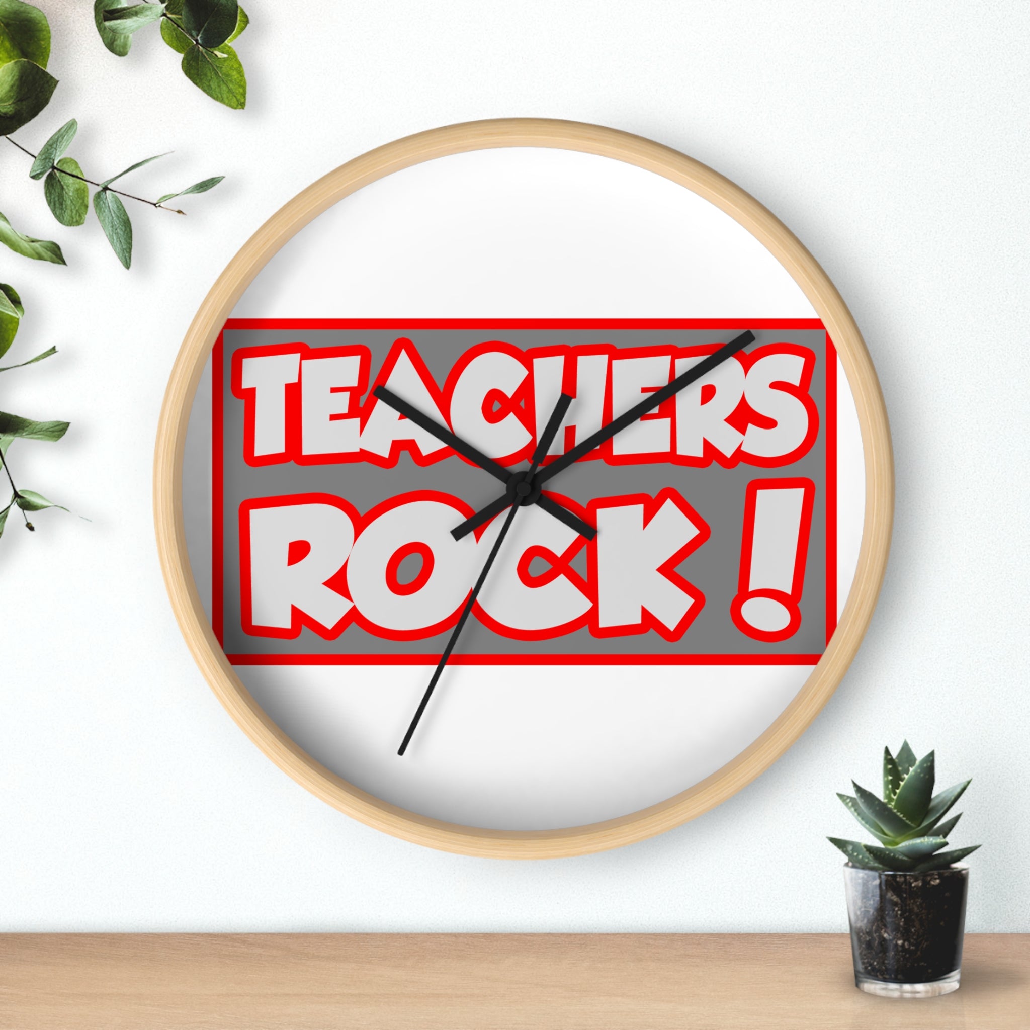 Teachers Rock! - Wall Clock