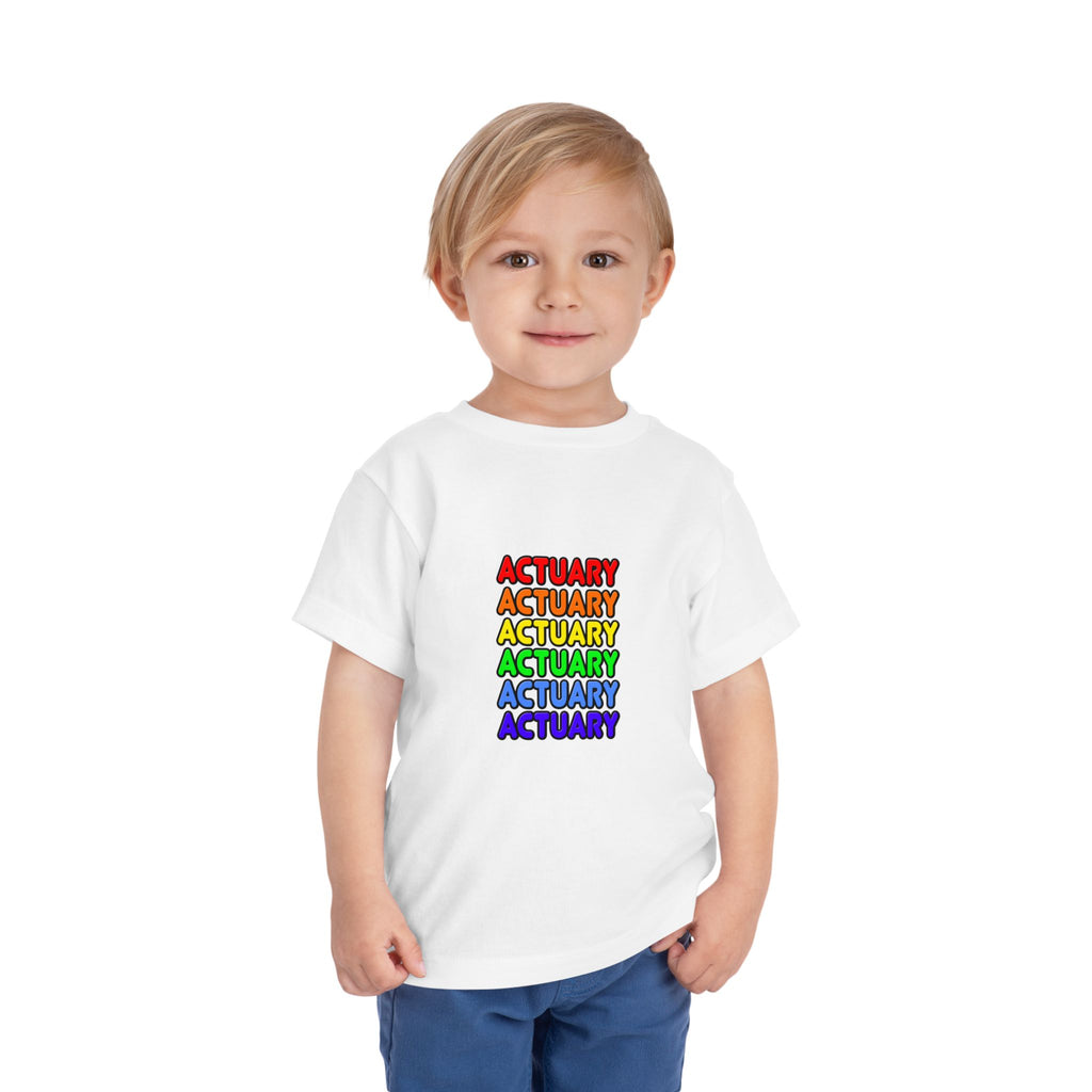 Rainbow Actuary - Toddler Short Sleeve Tee