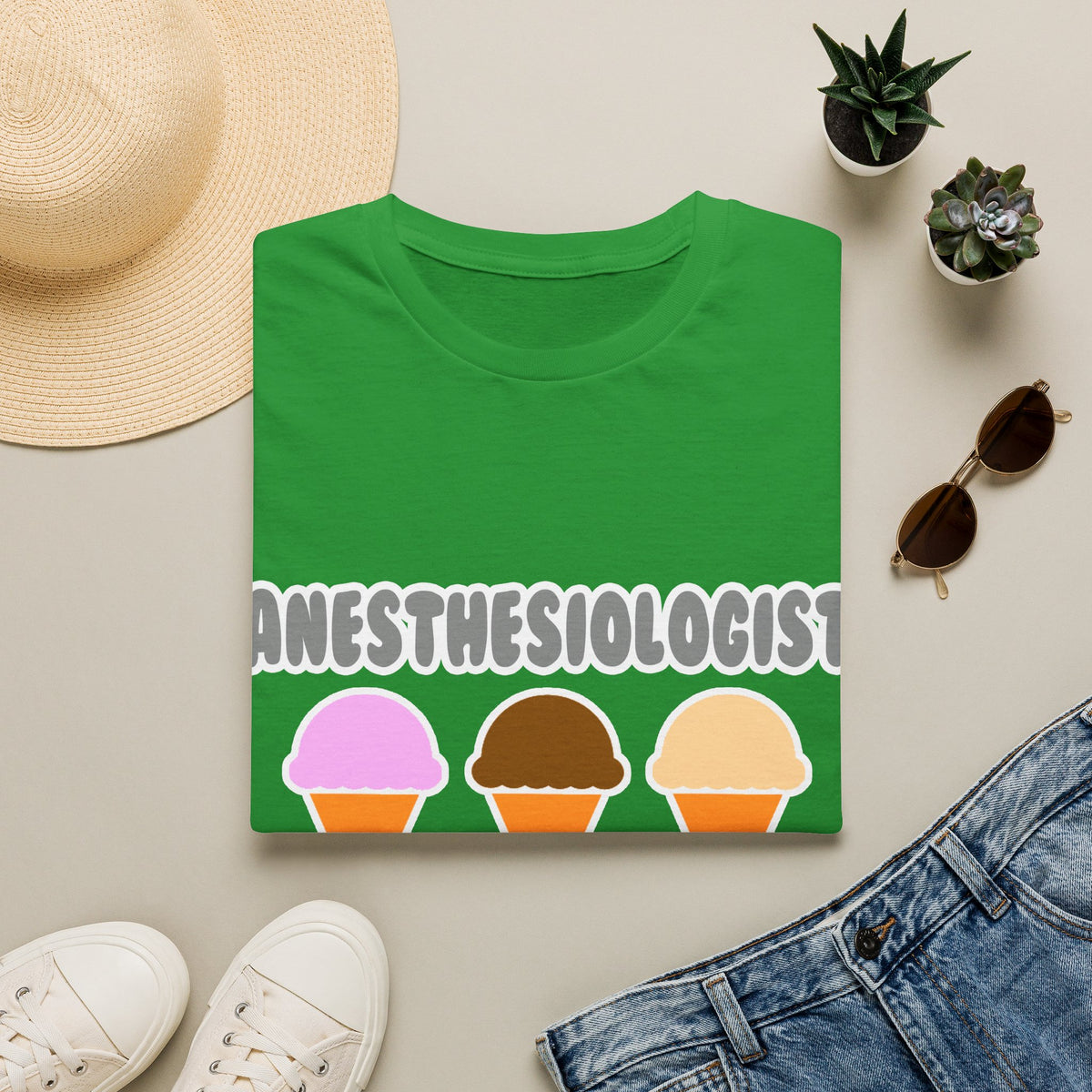 Anesthesiologist ... Will Work For Ice Cream - Unisex Softstyle T-Shirt