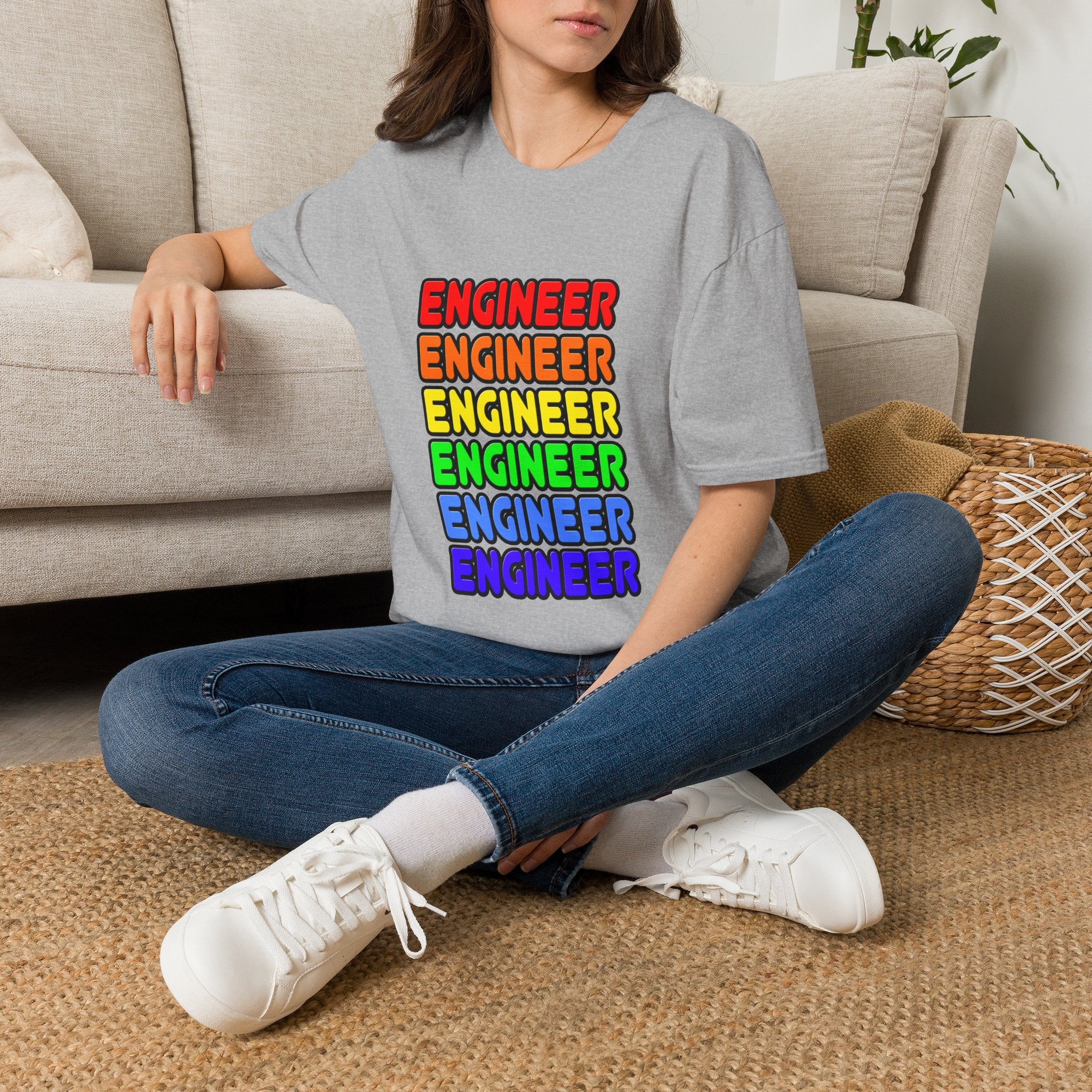 Rainbow Engineer - Unisex Softstyle T-Shirt