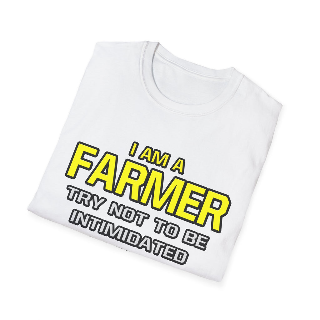 Farmer...Superior Intelligence - Unisex Softstyle T-Shirt
