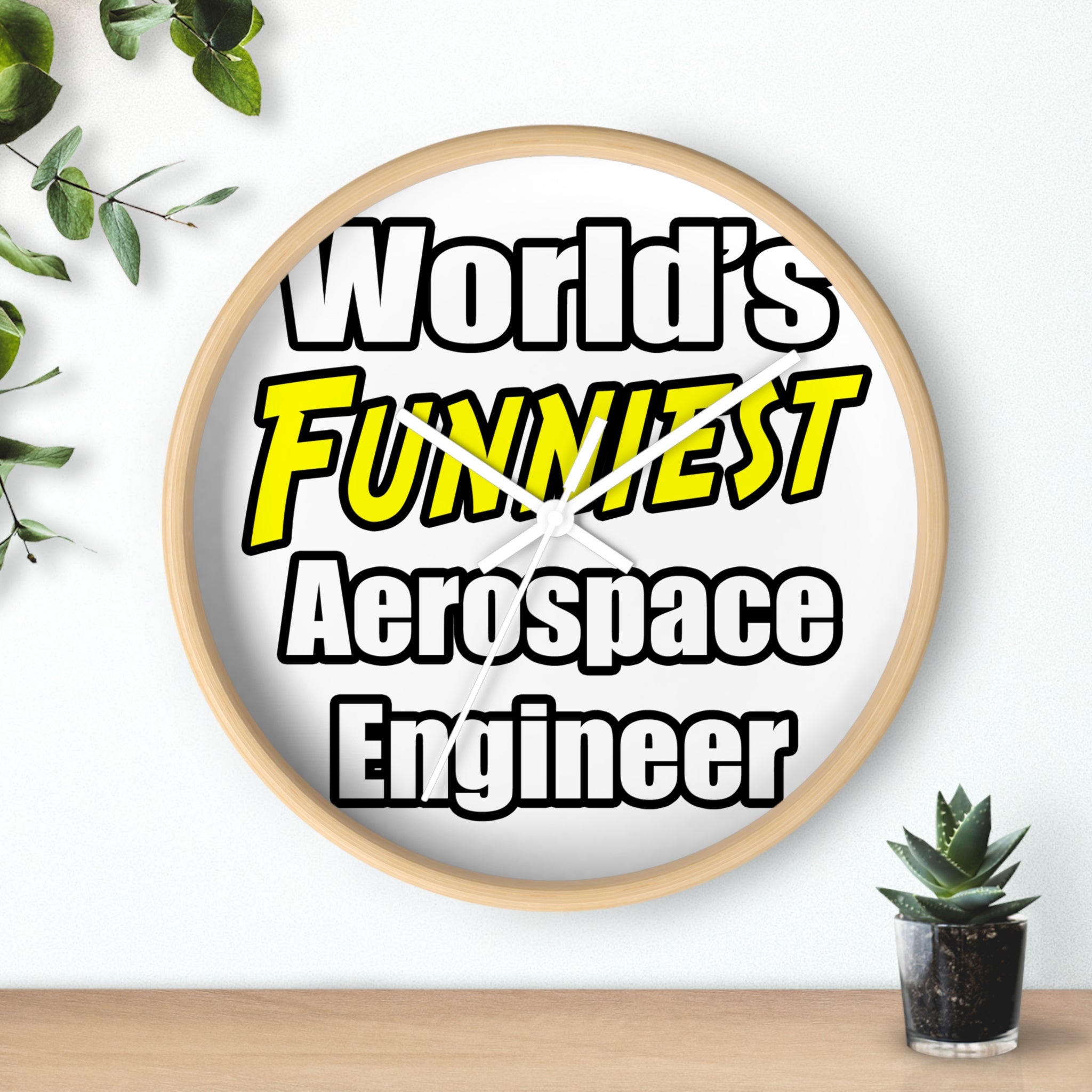 World's Funniest Aerospace Engineer - Wall Clock