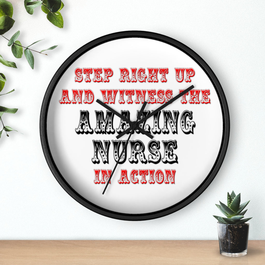 Amazing Nurse In Action - Wall Clock