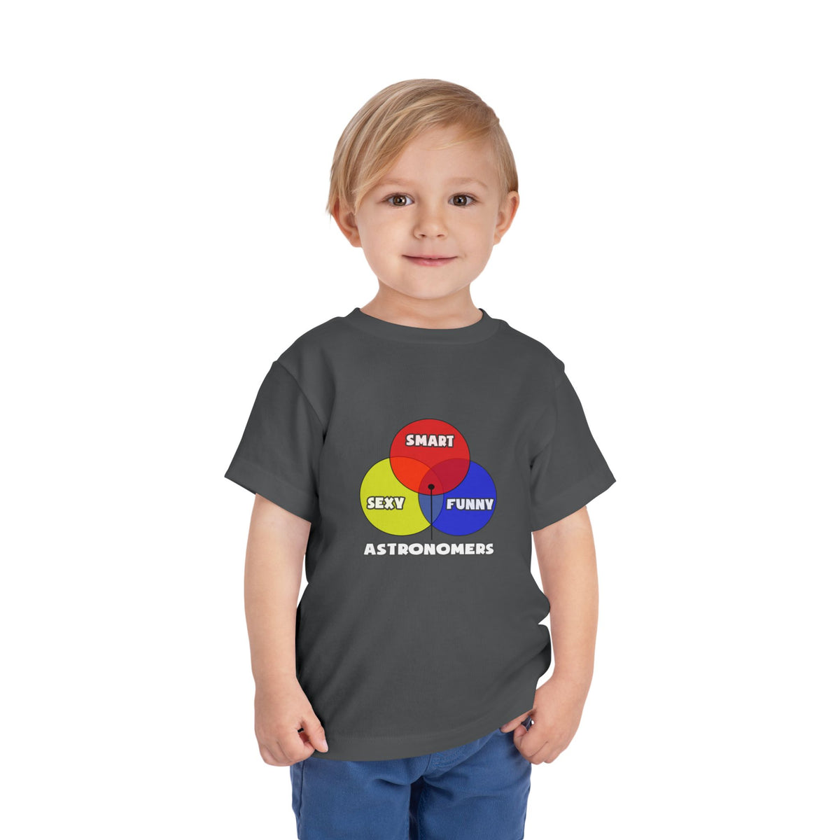 Venn Diagram .. Astronomers - Toddler Short Sleeve Tee
