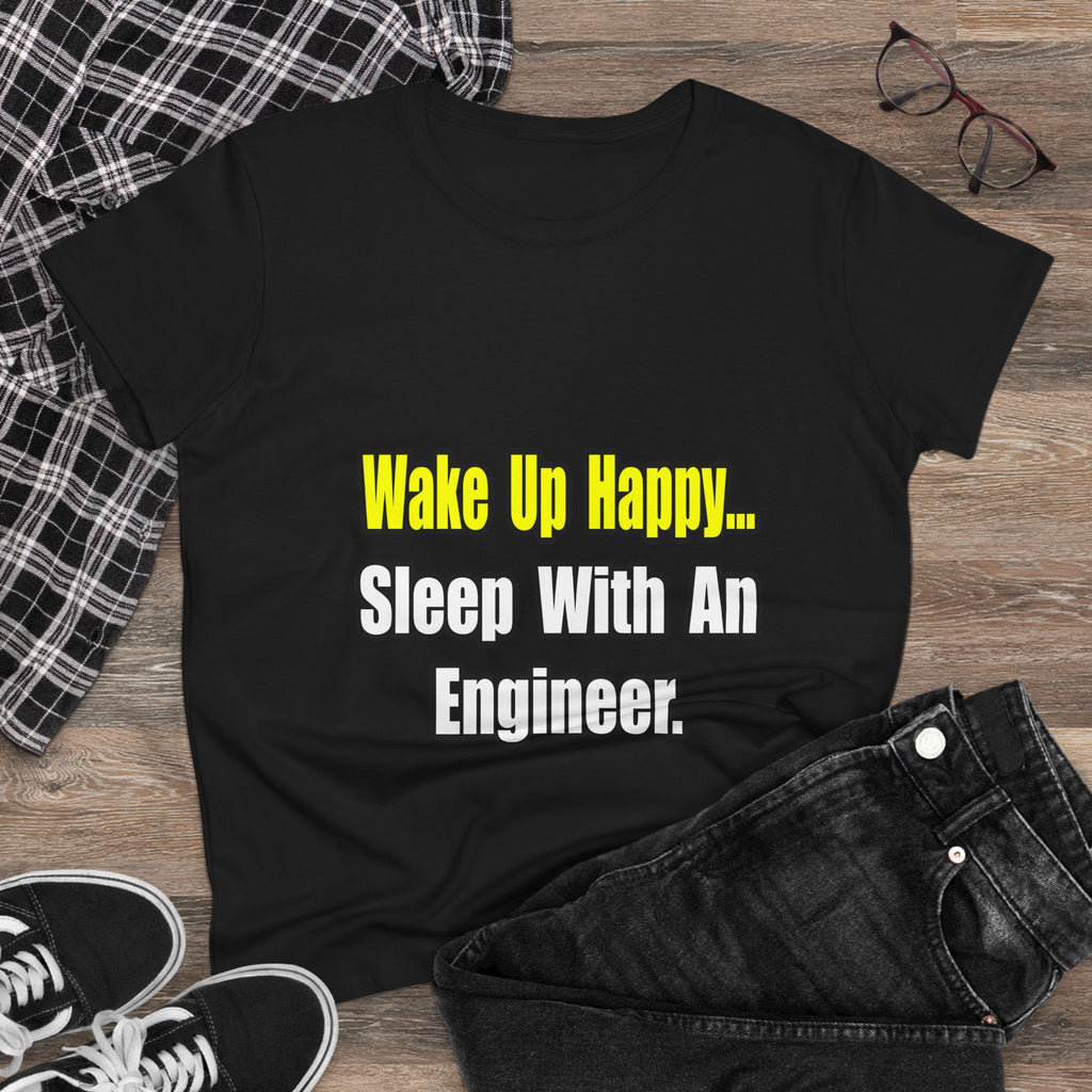 Sleep With Engineer - Women's Midweight Cotton Tee