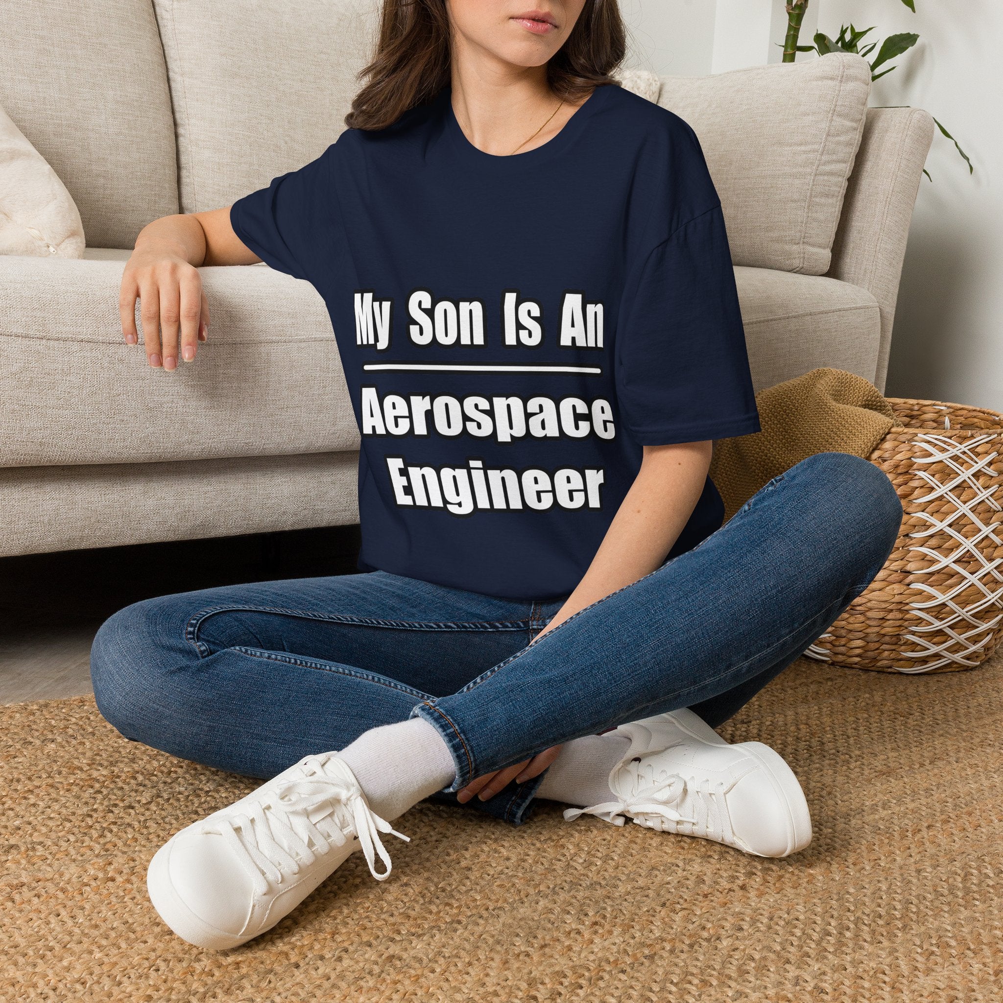 My Son Is An Aerospace Engineer - Unisex Softstyle T-Shirt