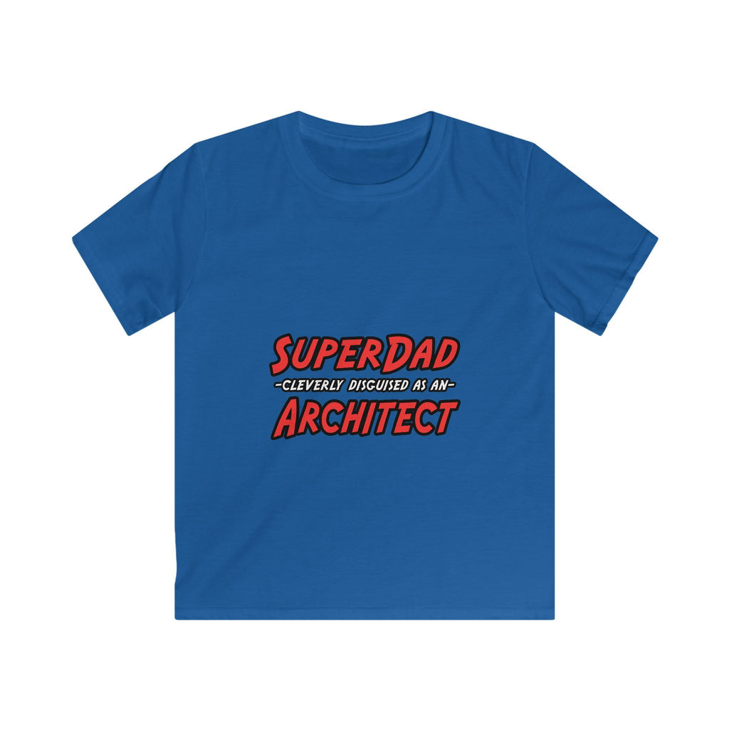 SuperDad...Architect - Kids Softstyle Tee
