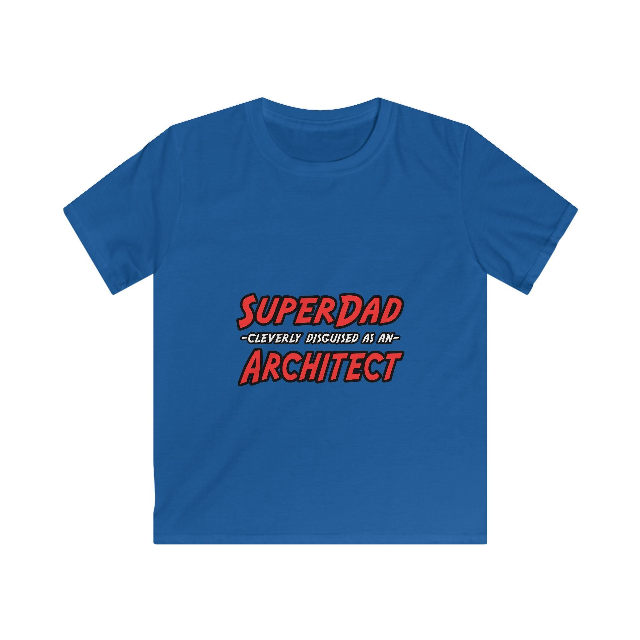 SuperDad...Architect - Kids Softstyle Tee