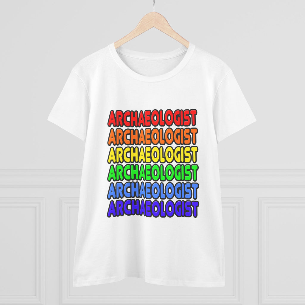 Rainbow Archaeologist - Women's Midweight Cotton Tee