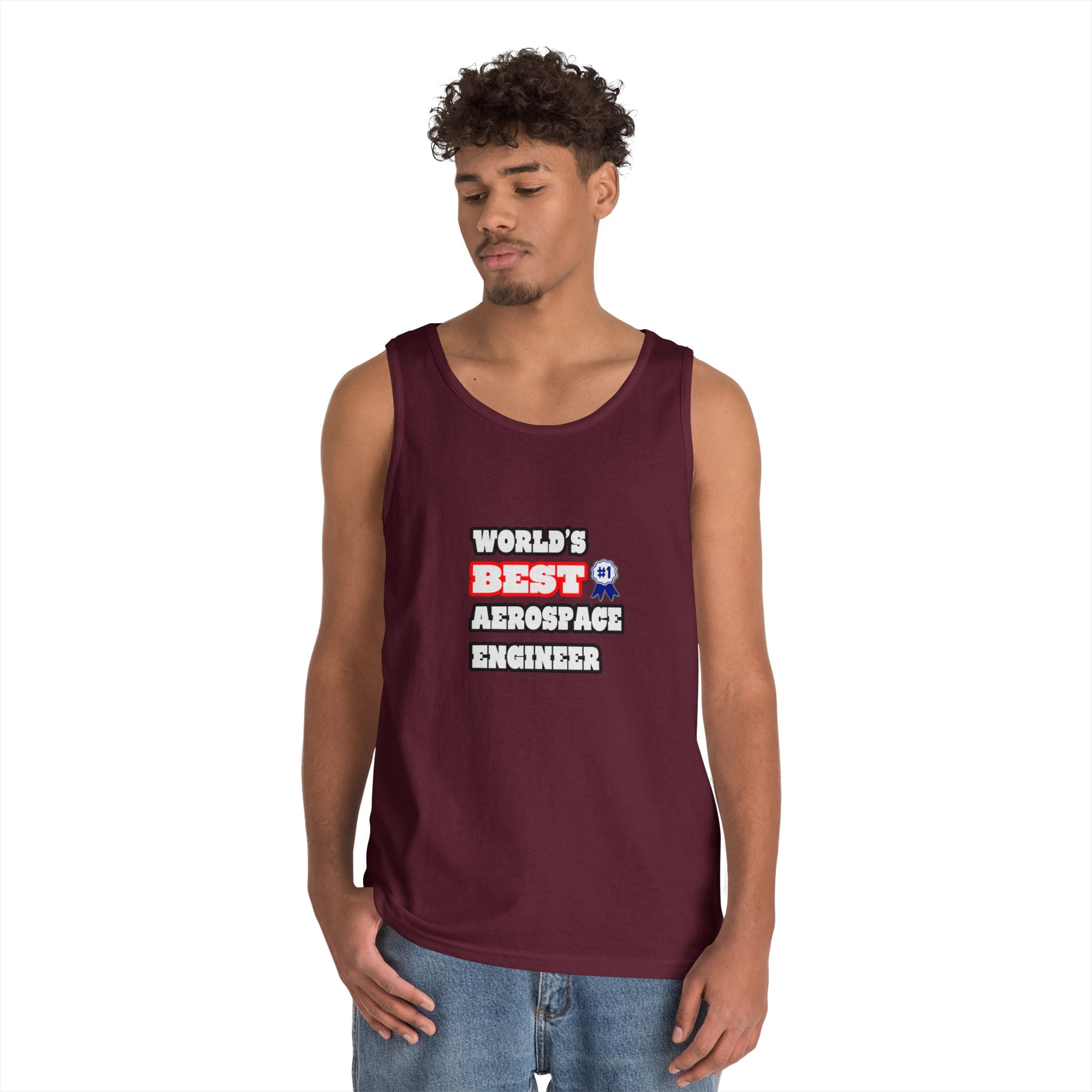World's Best Aerospace Engineer - Unisex Heavy Cotton Tank Top