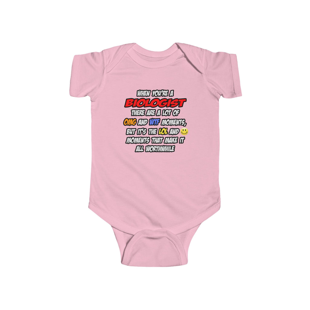 Biologist .. OMG WTF LOL - Infant Fine Jersey Bodysuit