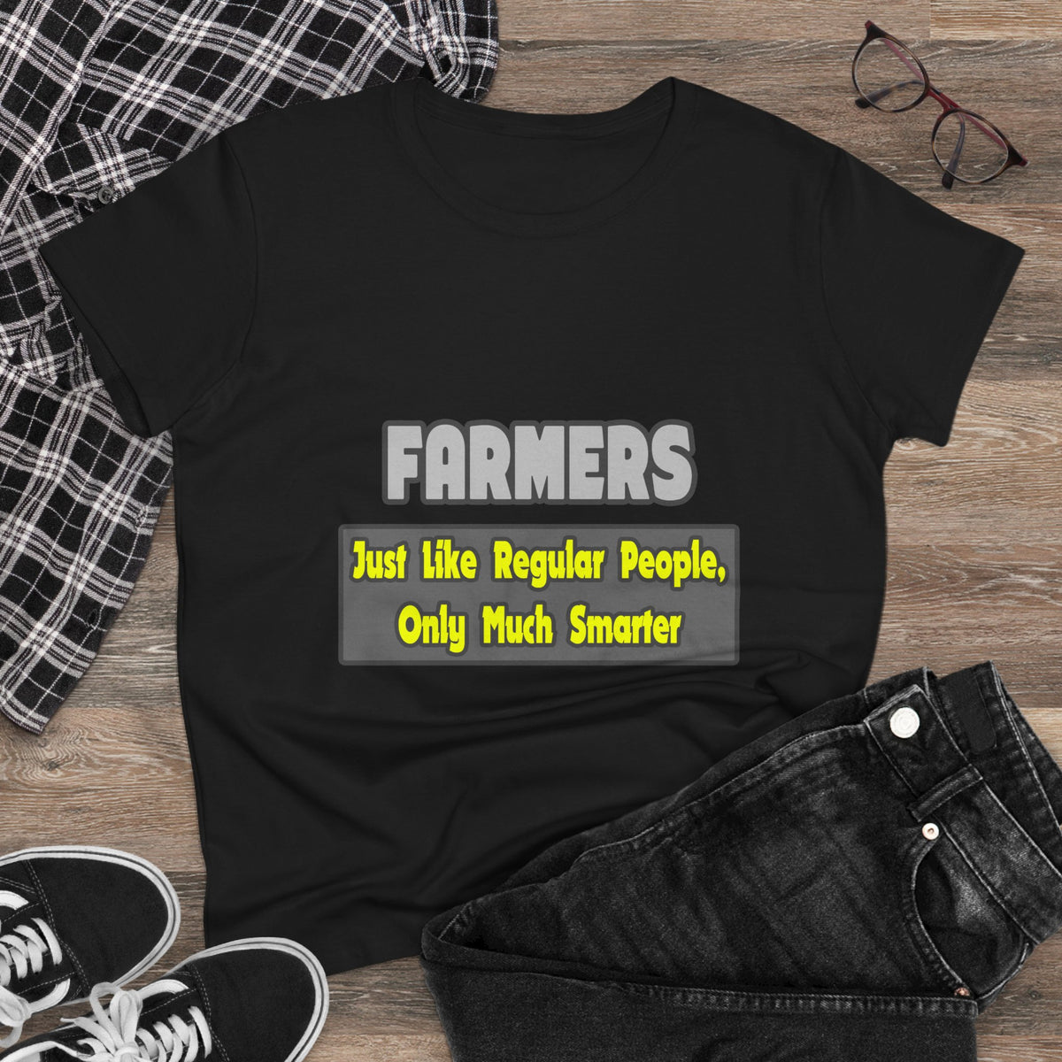 Farmers...Smarter - Women's Midweight Cotton Tee
