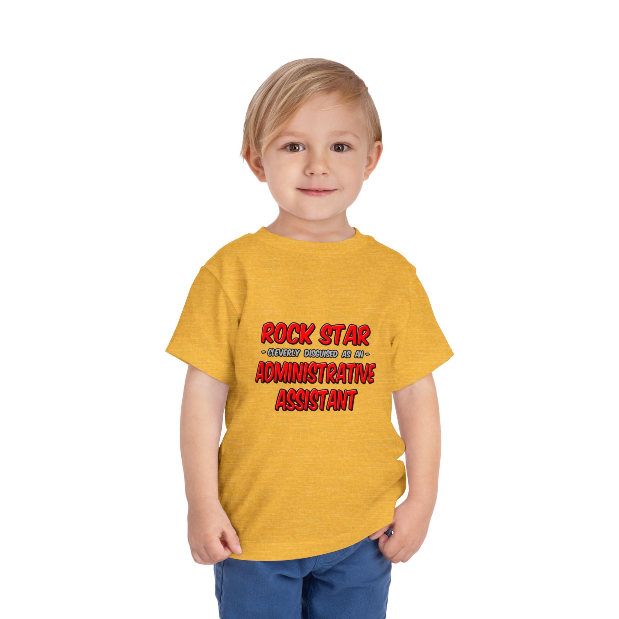 Rock Star...Administrative Assistant - Toddler Short Sleeve Tee