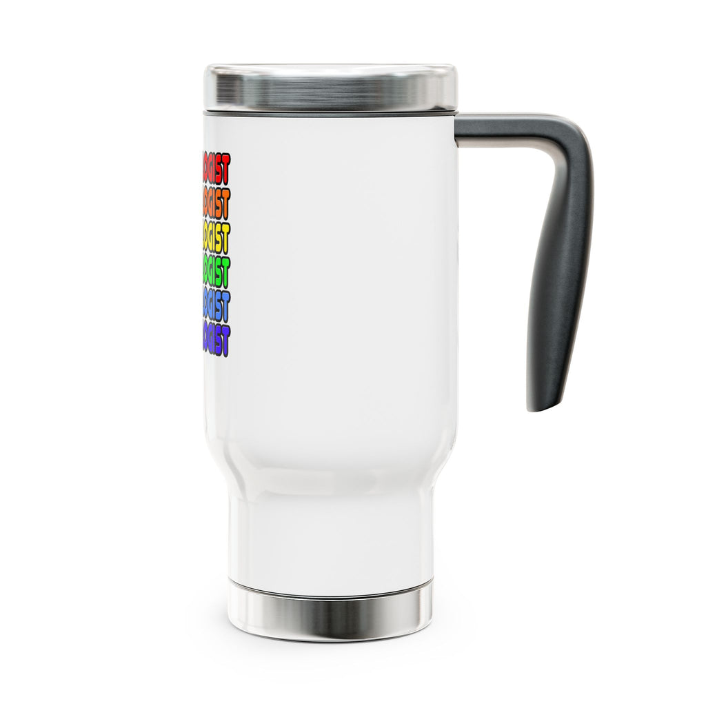 Rainbow Archaeologist - Stainless Steel Travel Mug with Handle, 14oz
