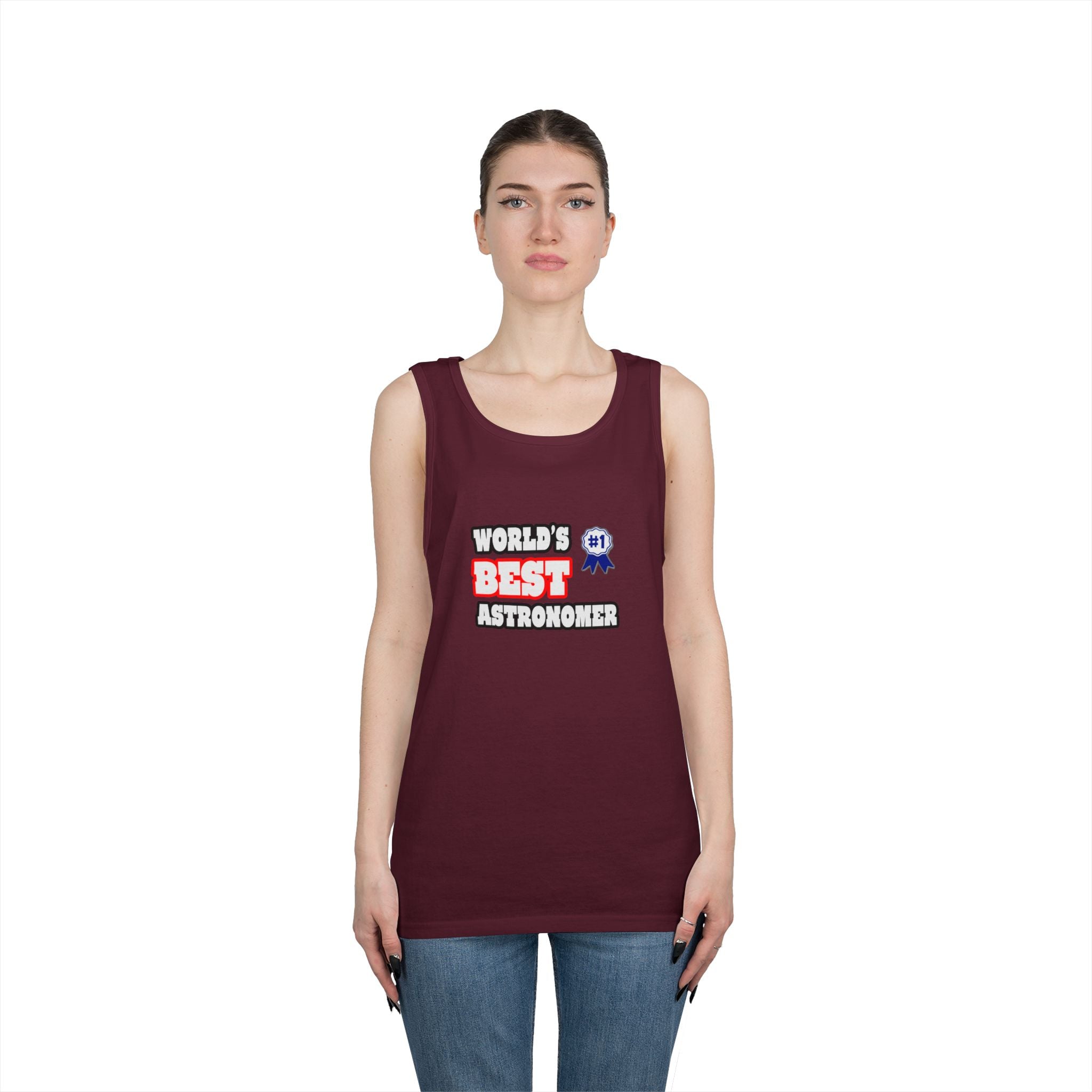 World's Best Astronomer - Unisex Heavy Cotton Tank Top