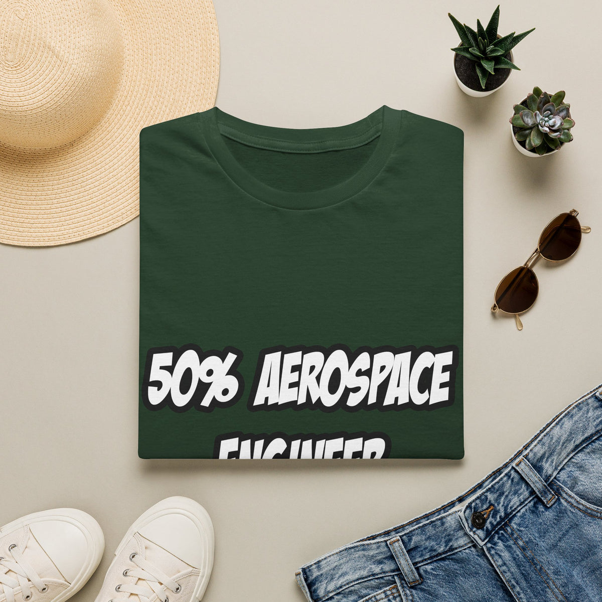 Half Aerospace Engineer...Half Superhero - Unisex Softstyle T-Shirt
