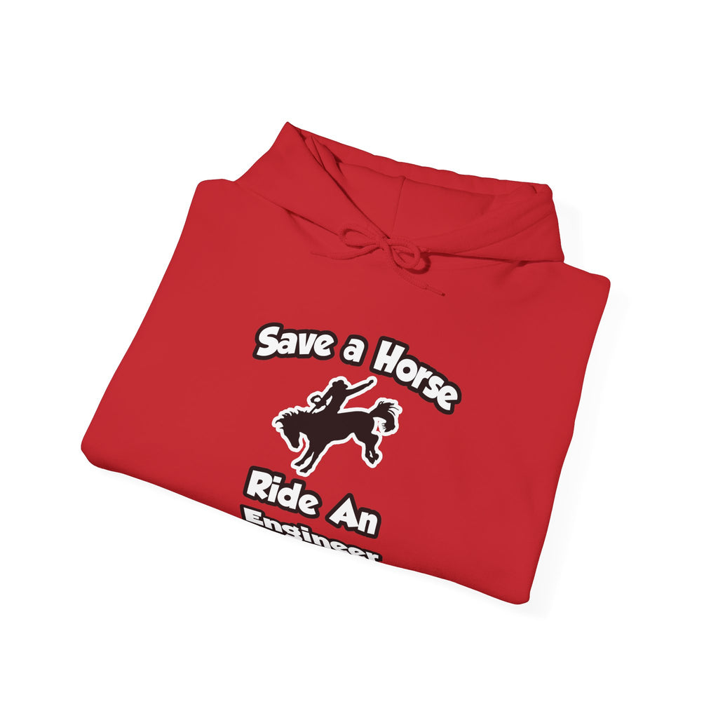 Save a Horse .. Ride an Engineer - Unisex Heavy Blend™ Hooded Sweatshirt