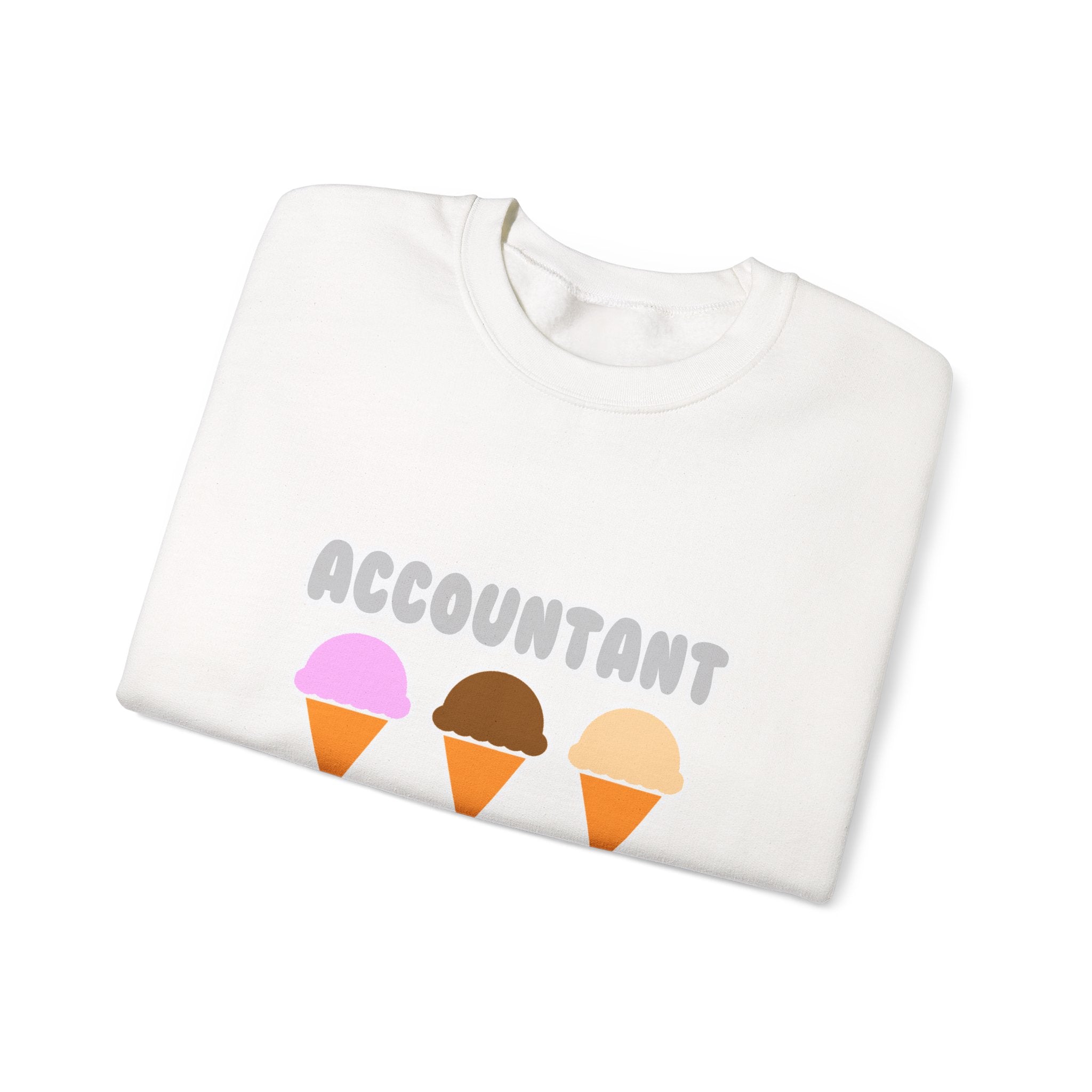 Accountant ... Will Work For Ice Cream - Unisex Heavy Blend™ Crewneck Sweatshirt