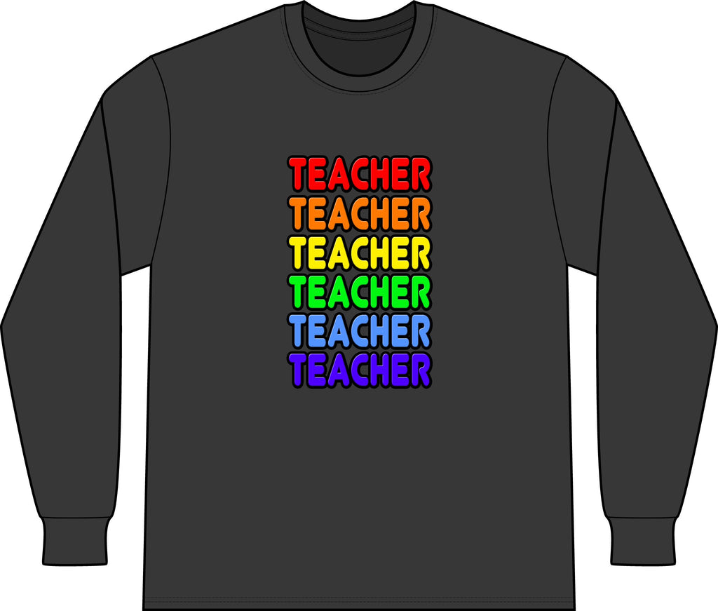 Rainbow Teacher - Unisex Long Sleeve T-Shirt