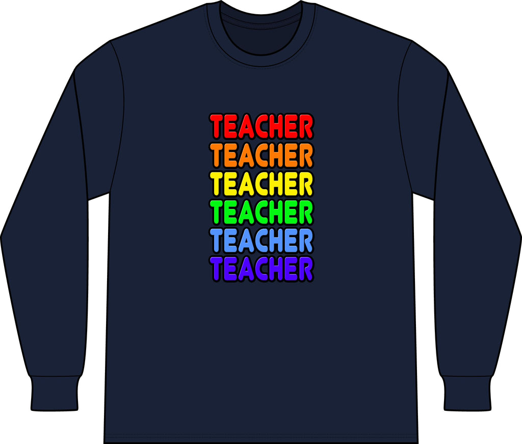 Rainbow Teacher - Unisex Long Sleeve T-Shirt