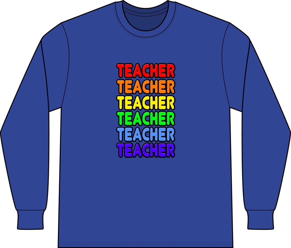 Rainbow Teacher - Unisex Long Sleeve T-Shirt