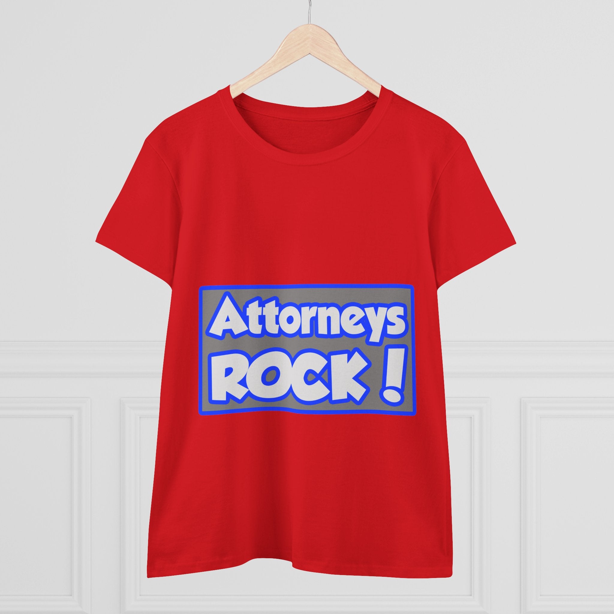 Attorneys Rock! - Women's Midweight Cotton Tee